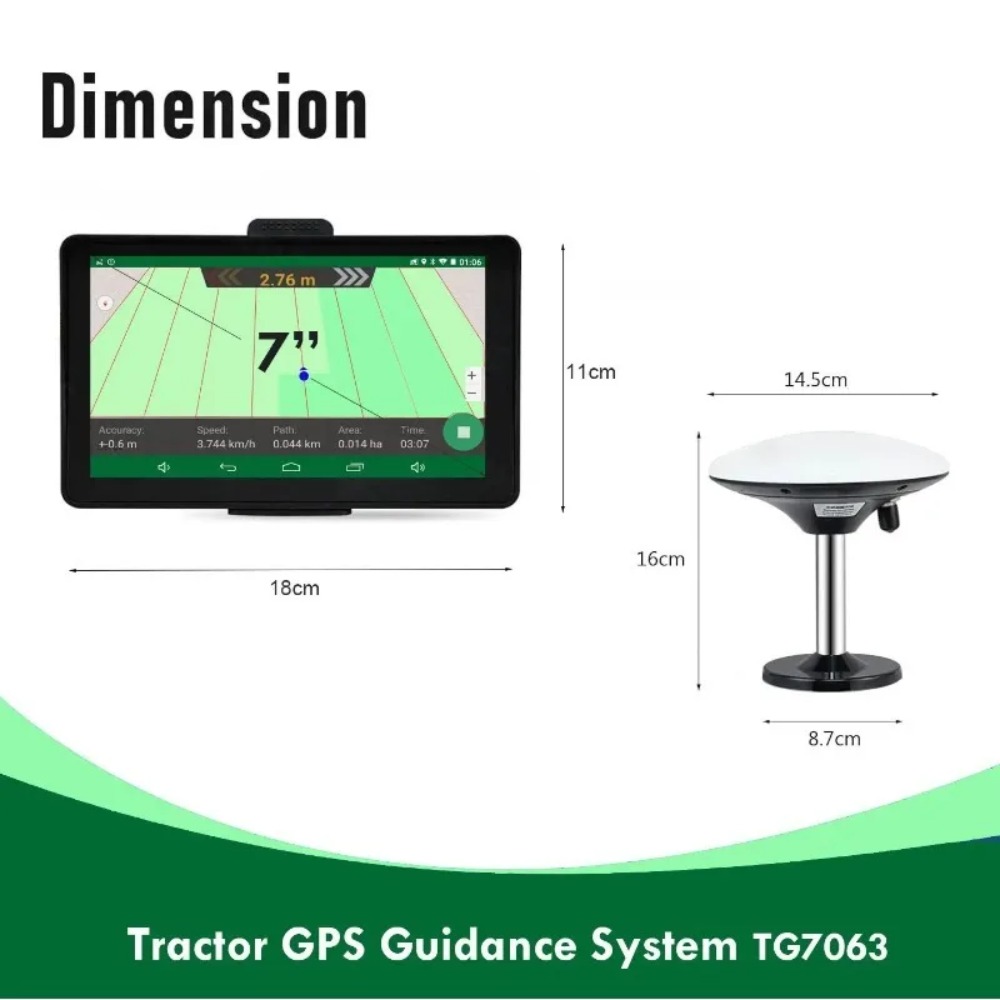 Precision Farming In Agriculture - 7 Inch Agricultural GNSS GPS Navigation