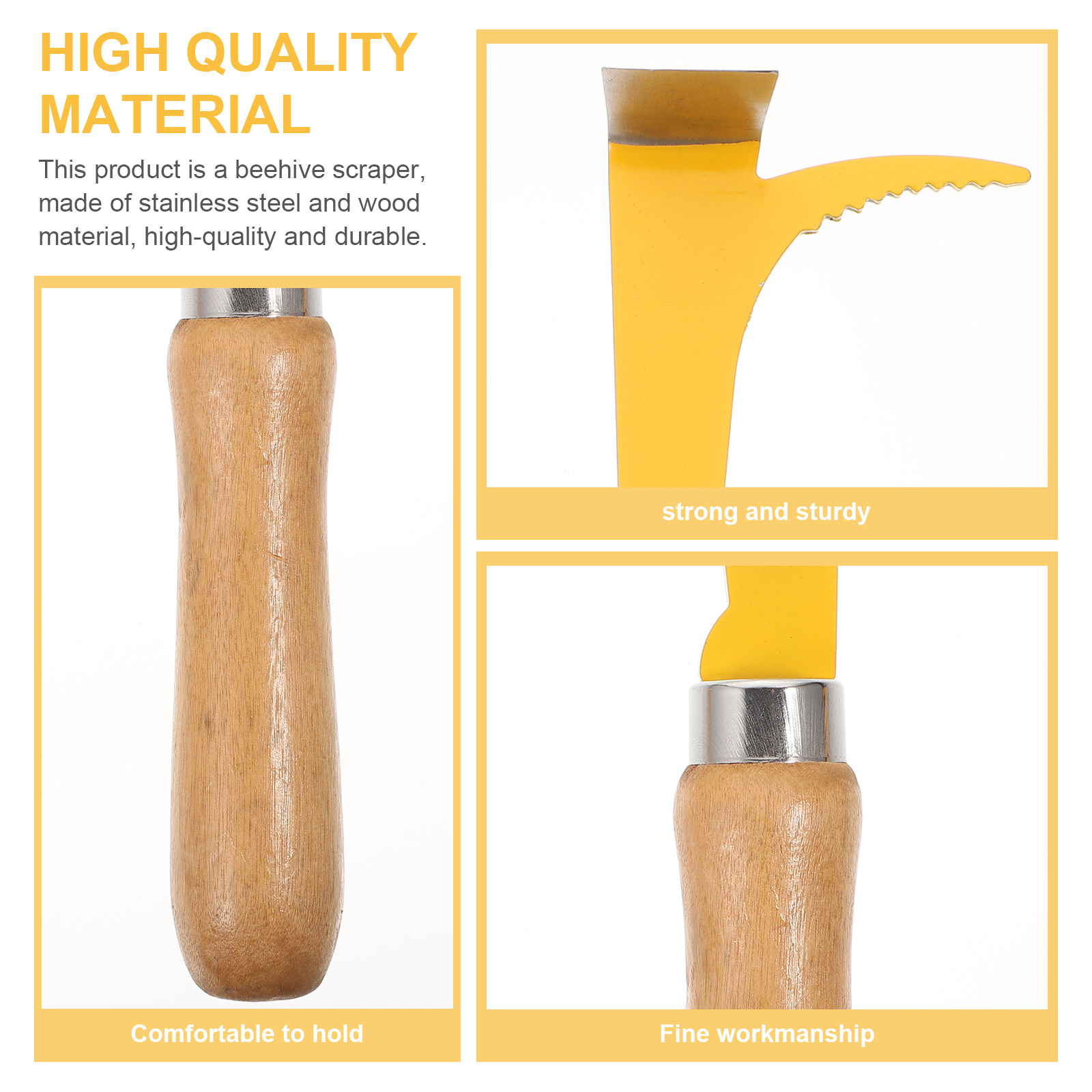 2Pcs Wood Handle Beehive Scrap - đánh giá và giá Beehive Frame Wax