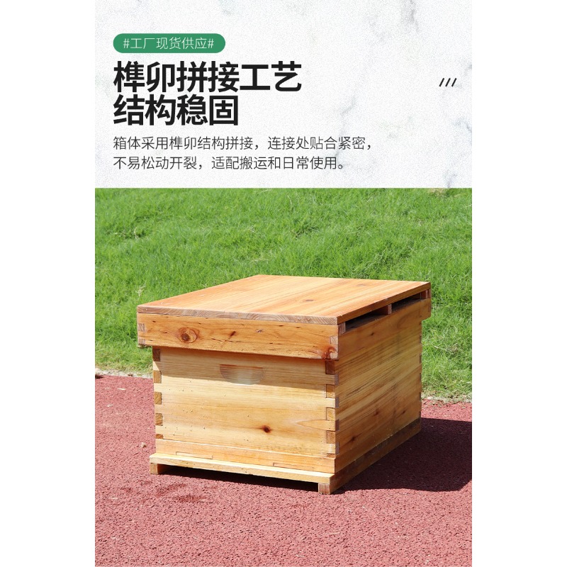 Fir Wood 10-Frame Beehive Box  - đánh giá và giá Beehive Frame Wax